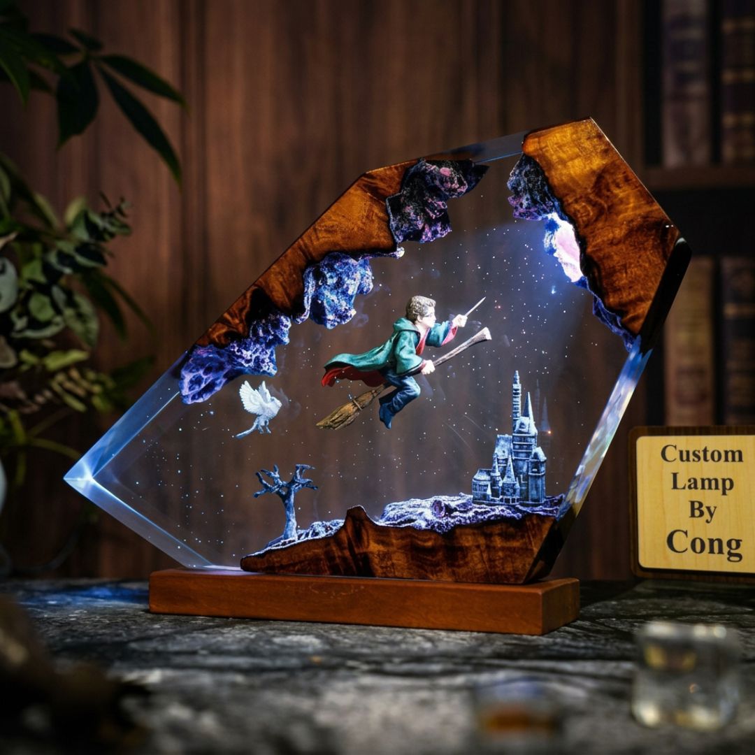 The Wizard - Premium Handmade Resin Lamp
