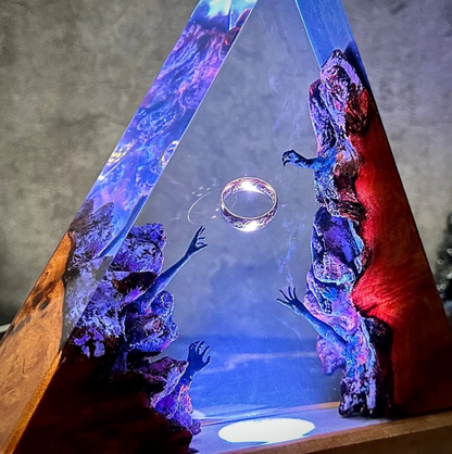 Mountain of Doom - Premium Handmade Resin Lamp