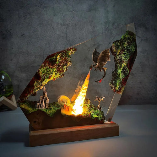 Dragon -  Premium Handmade Resin Lamp