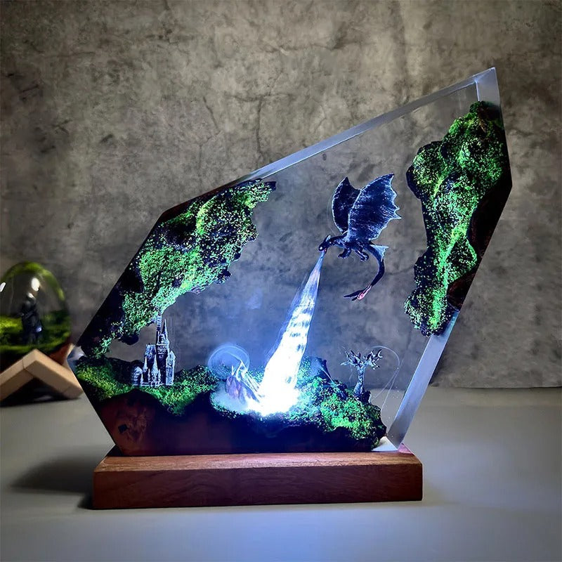 Dragon -  Premium Handmade Resin Lamp